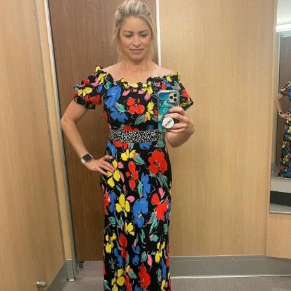 Floral puff sleeve rixo dress - Picture 3 of 3